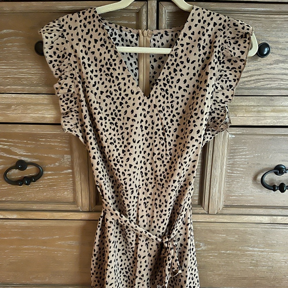 Leopard Romper size medium